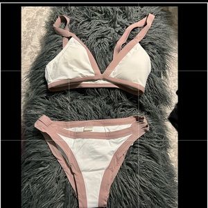 L * Space white and Tan bikini NWT